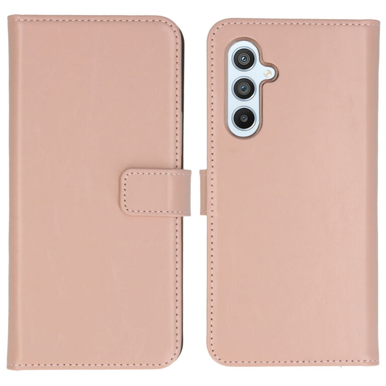 Selencia Echt Lederen Bookcase Samsung Galaxy A54 (5G) - Dusty Pink - Afbeelding 5