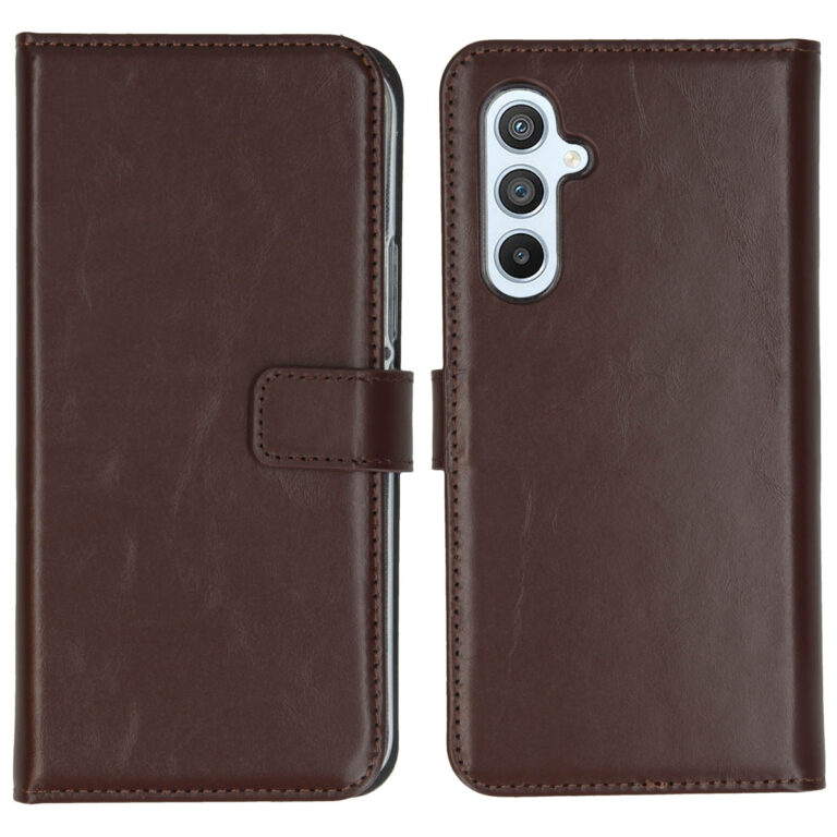 Selencia Echt Lederen Bookcase Samsung Galaxy A54 (5G) - Bruin - Afbeelding 5