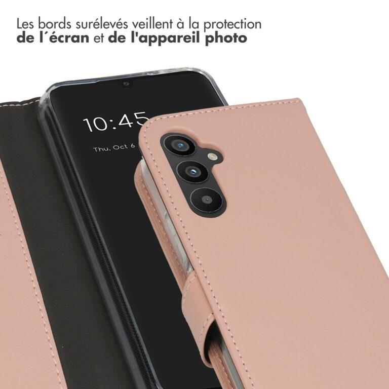 Selencia Echt Lederen Bookcase Samsung Galaxy A34 (5G) - Dusty Pink - Afbeelding 6