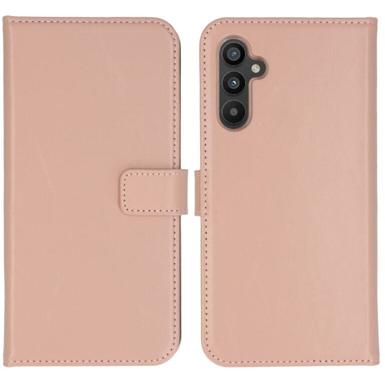 Selencia Echt Lederen Bookcase Samsung Galaxy A34 (5G) - Dusty Pink - Afbeelding 5