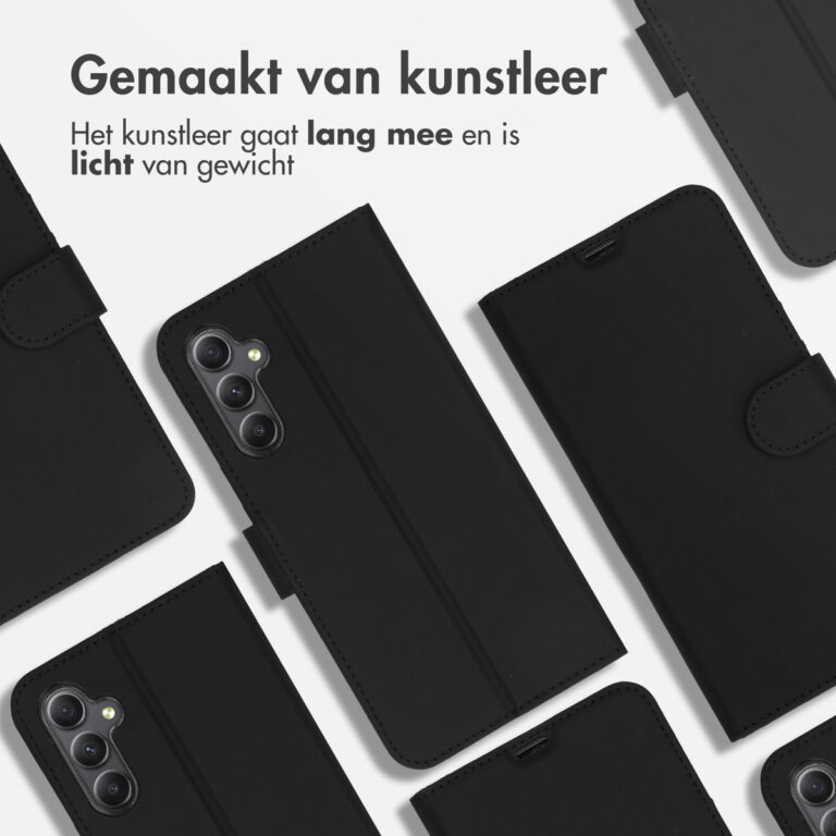 Accezz Wallet Softcase Bookcase Samsung Galaxy A34 (5G) - Zwart - Afbeelding 2