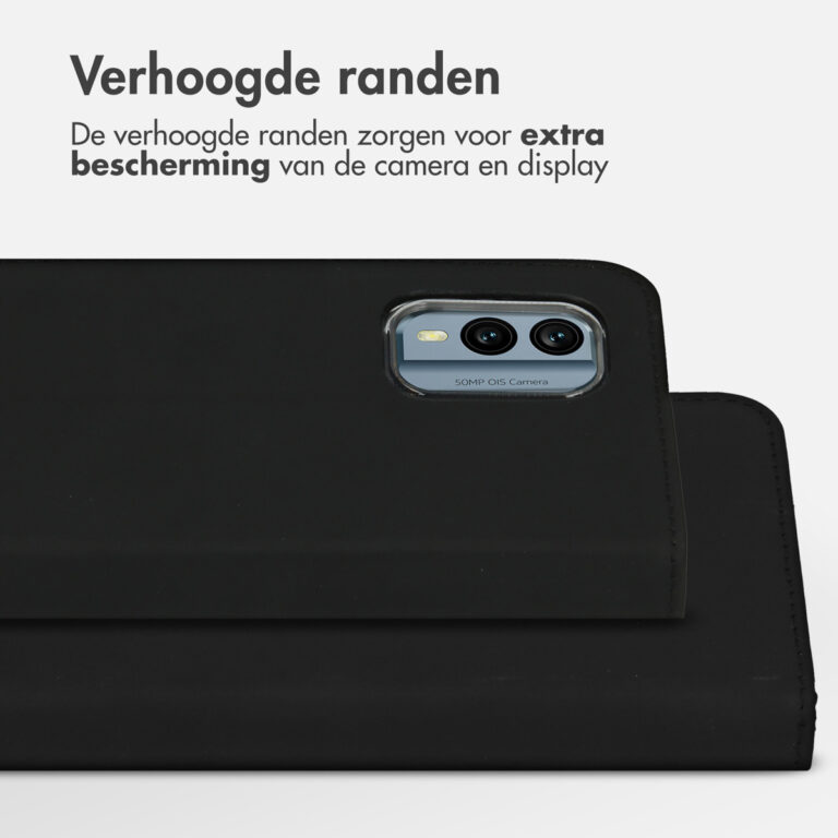 Accezz Wallet Softcase Bookcase Nokia X30 - Zwart - Afbeelding 3