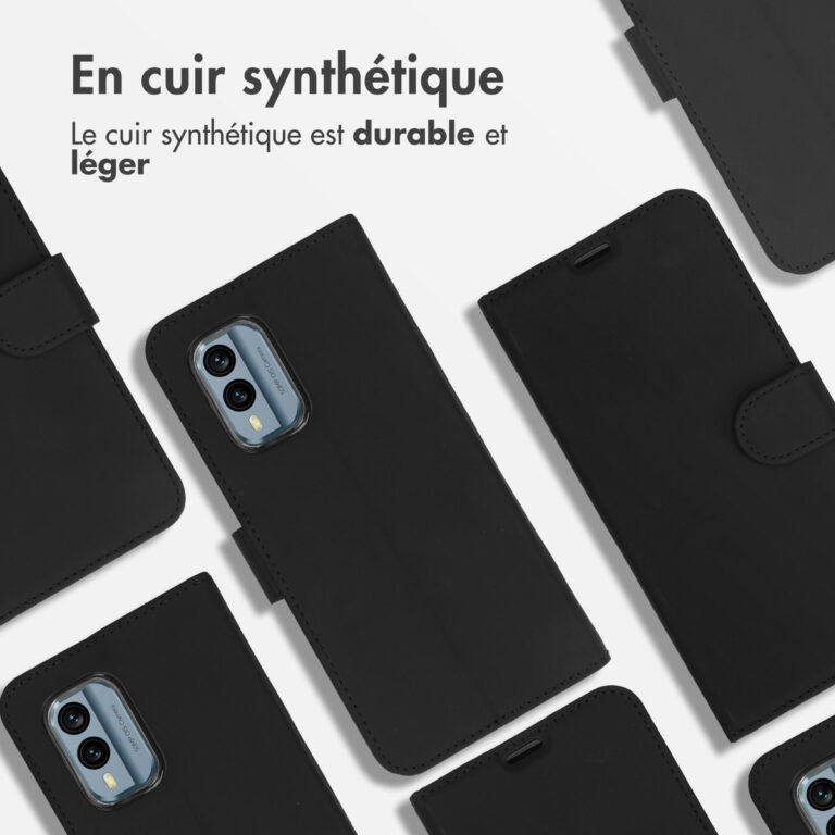 Accezz Wallet Softcase Bookcase Nokia X30 - Zwart - Afbeelding 4