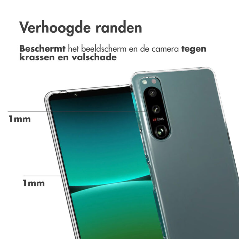Accezz Clear Backcover Sony Xperia 5 IV - Transparant - Afbeelding 3