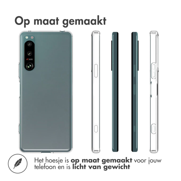 Accezz Clear Backcover Sony Xperia 5 IV - Transparant - Afbeelding 2