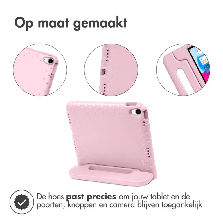Accezz Kidsproof Backcover met handvat Apple iPad 11 (2025) 11 inch / iPad 10 (2022) 10.9 inch - Lichtroze - Afbeelding 3