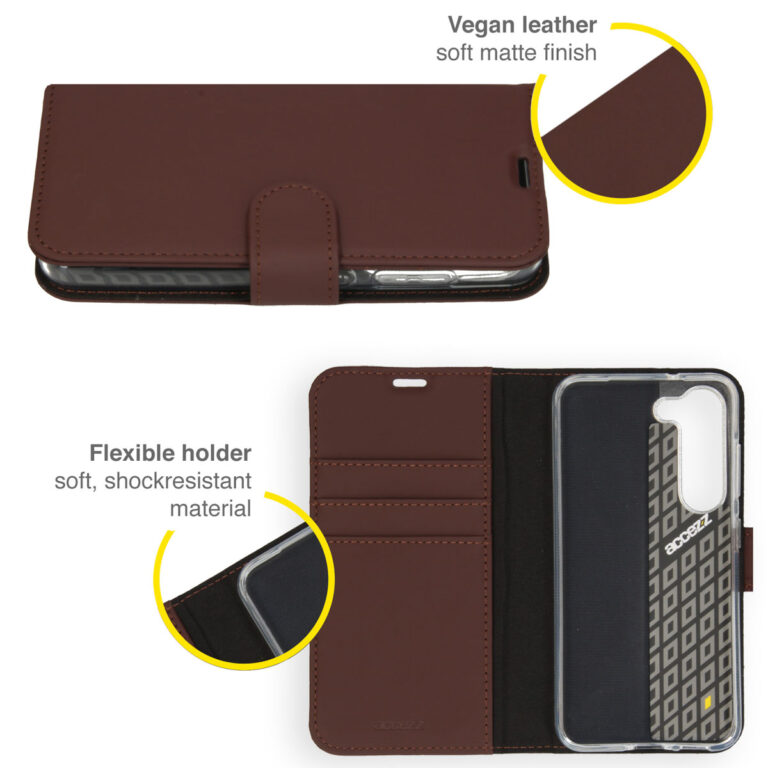Accezz Wallet Softcase Bookcase Samsung Galaxy S23 Plus - Bruin - Afbeelding 7