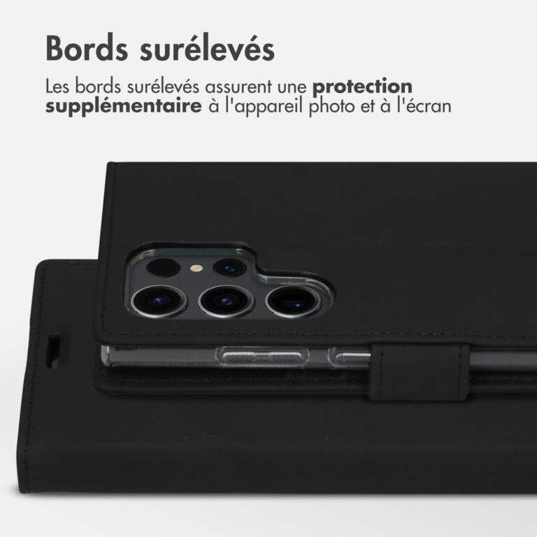 Accezz Wallet Softcase Bookcase Samsung Galaxy S23 Ultra - Zwart - Afbeelding 6