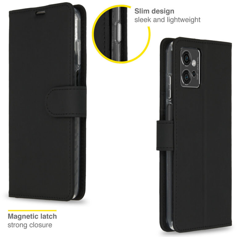 Accezz Wallet Softcase Bookcase Motorola Moto G32 - Zwart - Afbeelding 6