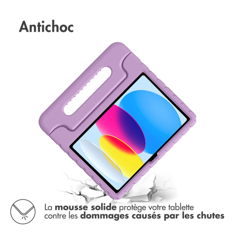 Accezz Kidsproof Backcover met handvat Apple iPad 11 (2025) 11 inch / iPad 10 (2022) 10.9 inch - Lila - Afbeelding 6