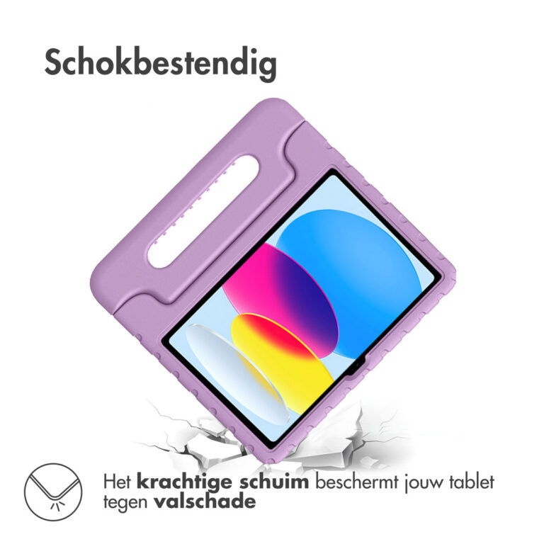 Accezz Kidsproof Backcover met handvat Apple iPad 11 (2025) 11 inch / iPad 10 (2022) 10.9 inch - Lila - Afbeelding 2