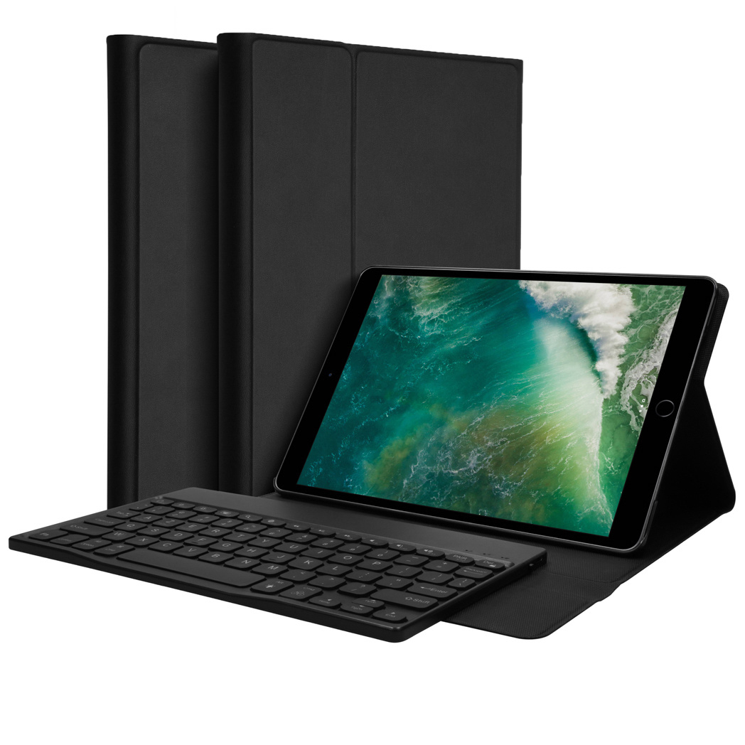 Accezz AZERTY Bluetooth Keyboard Bookcase Apple iPad 6 (2018) 9.7 inch / iPad 5 (2017) 9.7 inch /Air 2 (2014) / Air 1 (2013)