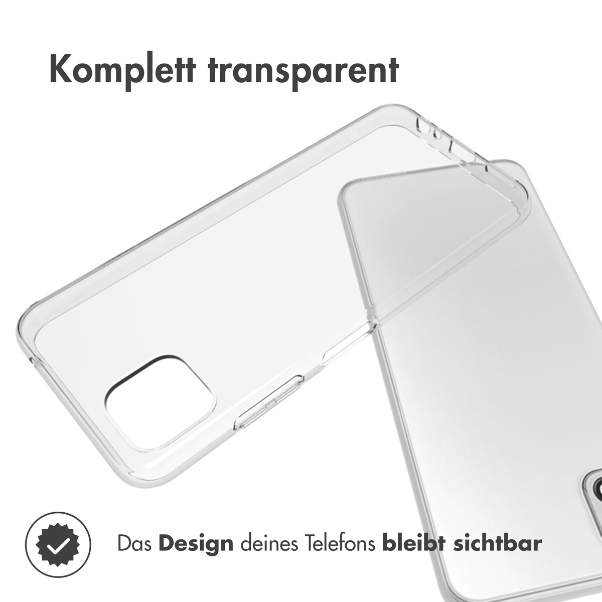 Accezz Clear Backcover Samsung Galaxy A22 (5G) - Transparant - Afbeelding 2