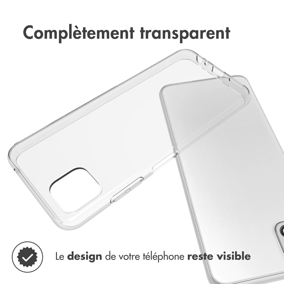Accezz Clear Backcover Samsung Galaxy A22 (5G) - Transparant - Afbeelding 3