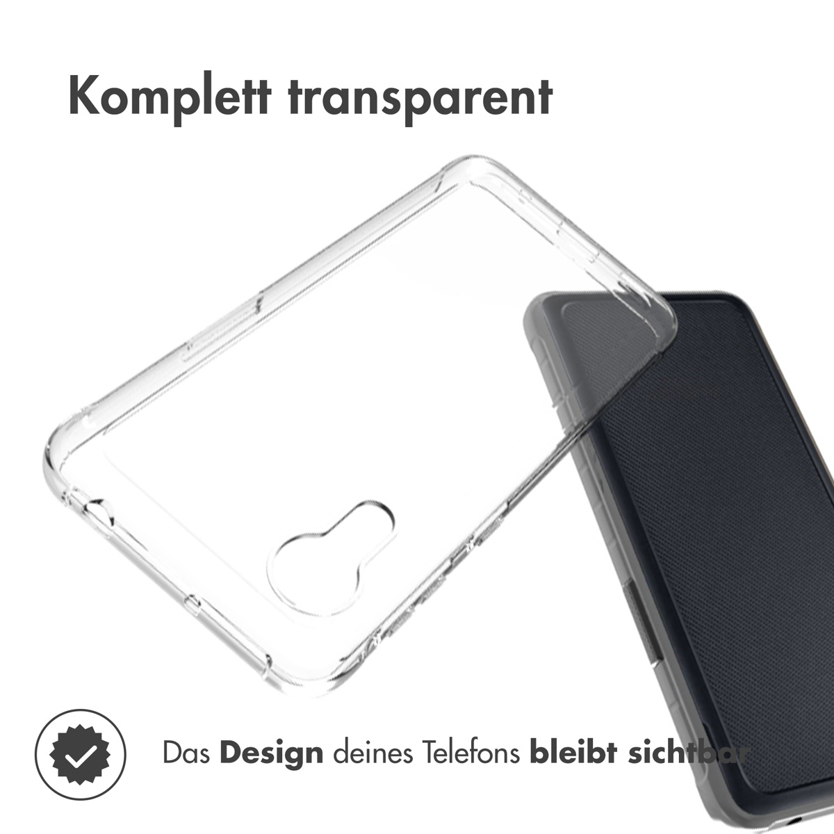 Accezz Clear Backcover Samsung Galaxy Xcover 5 - Transparant - Afbeelding 2