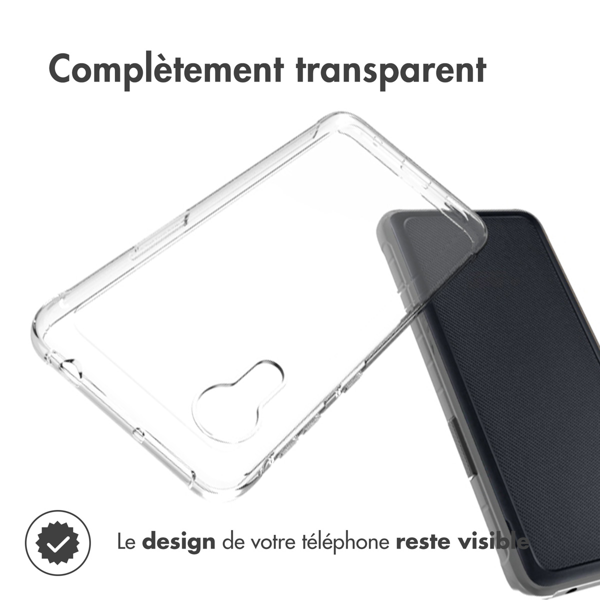 Accezz Clear Backcover Samsung Galaxy Xcover 5 - Transparant - Afbeelding 3
