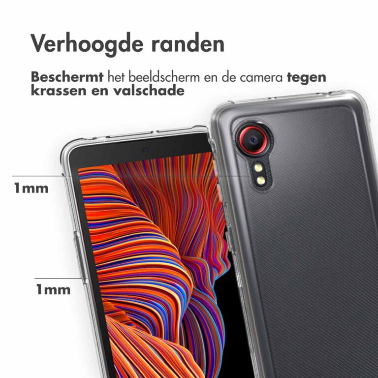 Accezz Clear Backcover Samsung Galaxy Xcover 5 - Transparant - Afbeelding 3