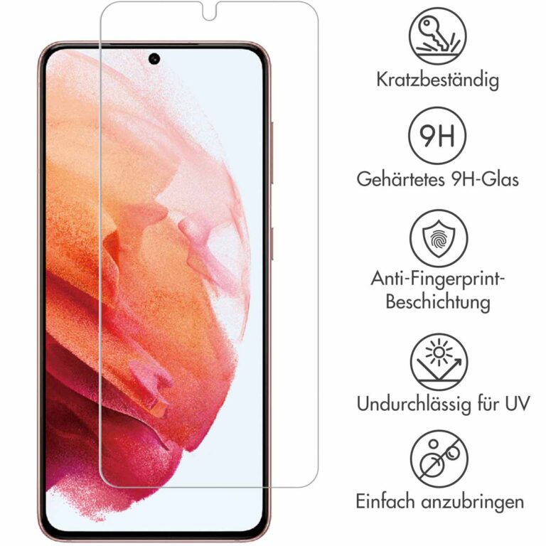 Selencia Gehard Glas Screenprotector Samsung Galaxy S21 - Afbeelding 4