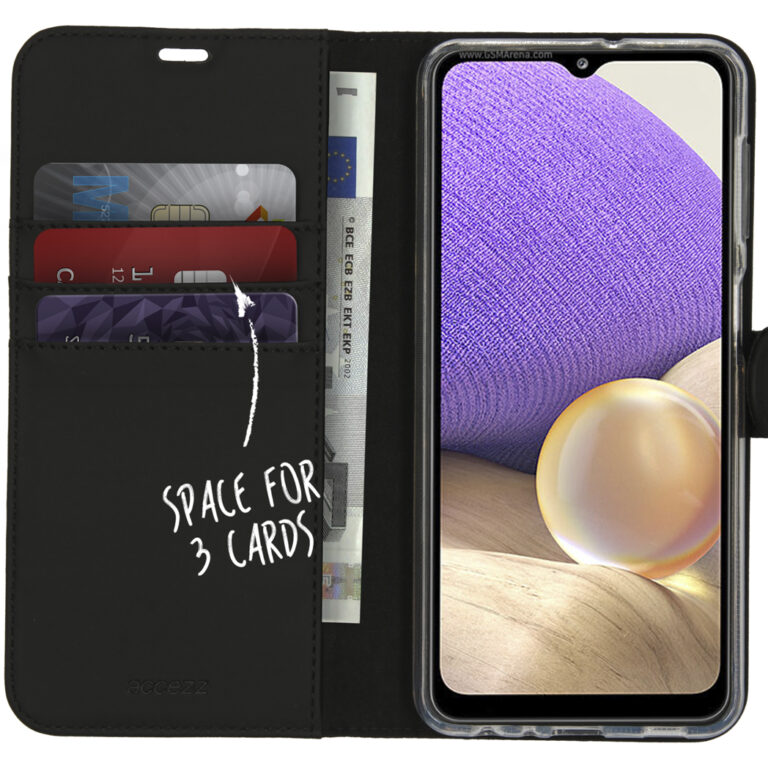 Accezz Wallet Softcase Bookcase Samsung Galaxy A32 (5G) - Zwart - Afbeelding 3