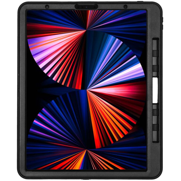 Defender Backcover met strap Apple iPad Pro 12.9 (2022) / Pro 12.9 (2021) - Zwart - Afbeelding 5