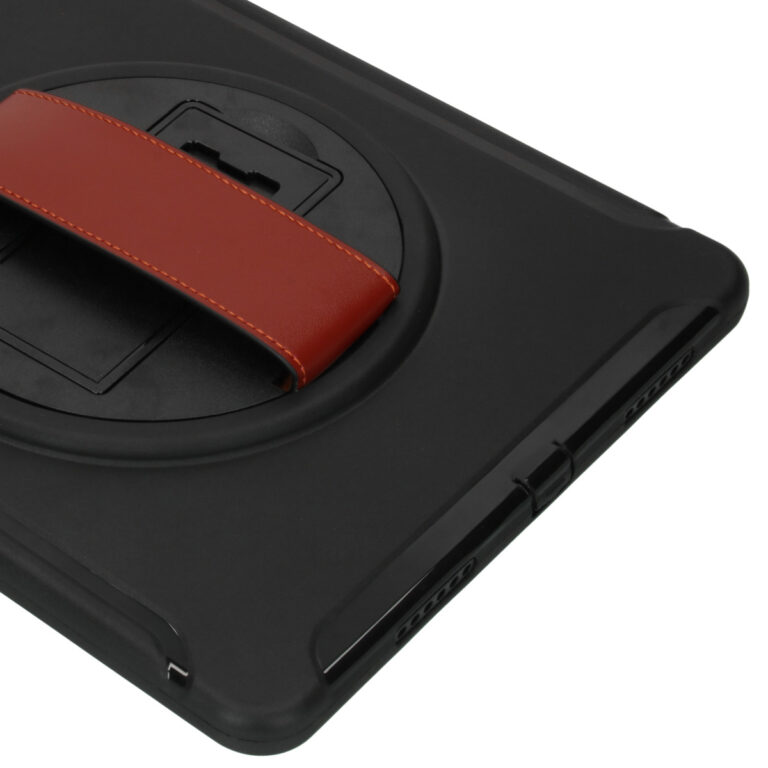 Defender Backcover met strap Apple iPad Pro 12.9 (2022) / Pro 12.9 (2021) - Zwart - Afbeelding 4