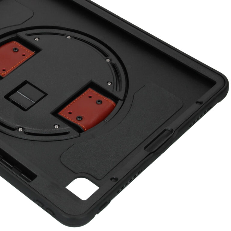 Defender Backcover met strap Apple iPad Pro 12.9 (2022) / Pro 12.9 (2021) - Zwart - Afbeelding 2