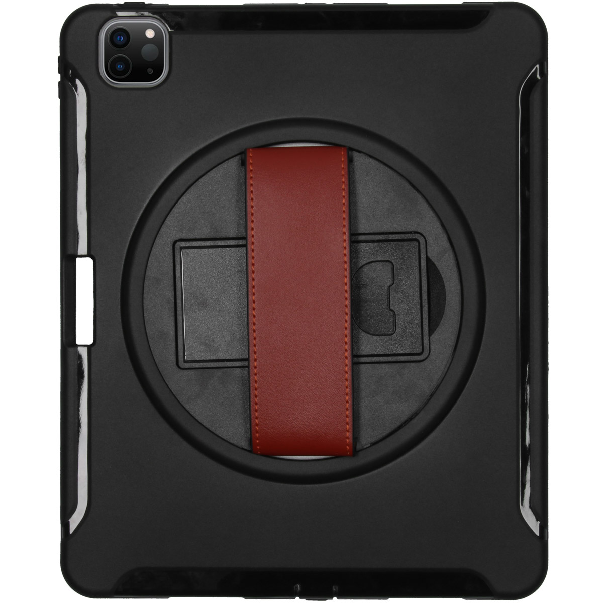 Defender Backcover met strap Apple iPad Pro 12.9 (2022) / Pro 12.9 (2021) – Zwart