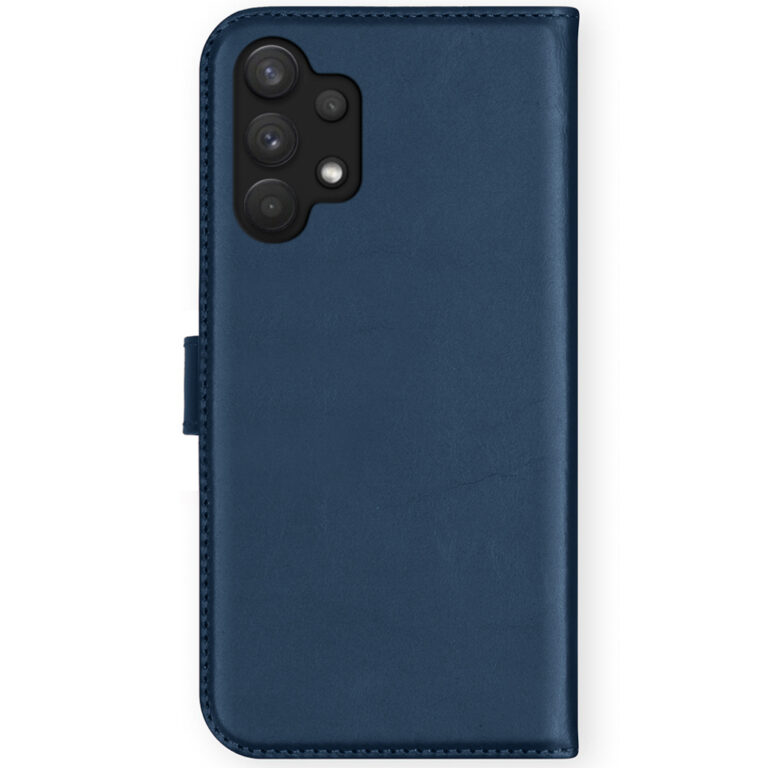 Selencia Echt Lederen Bookcase Samsung Galaxy A32 (5G) - Blauw - Afbeelding 2