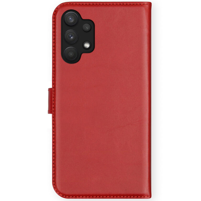 Selencia Echt Lederen Bookcase Samsung Galaxy A32 (4G) - Rood - Afbeelding 2