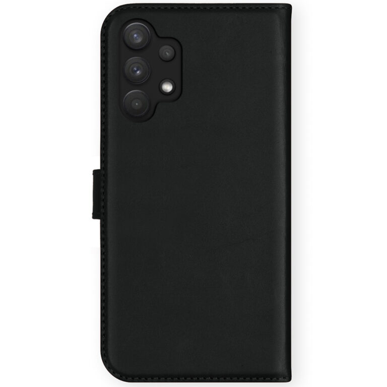 Selencia Echt Lederen Bookcase Samsung Galaxy A32 (4G) - Zwart - Afbeelding 2