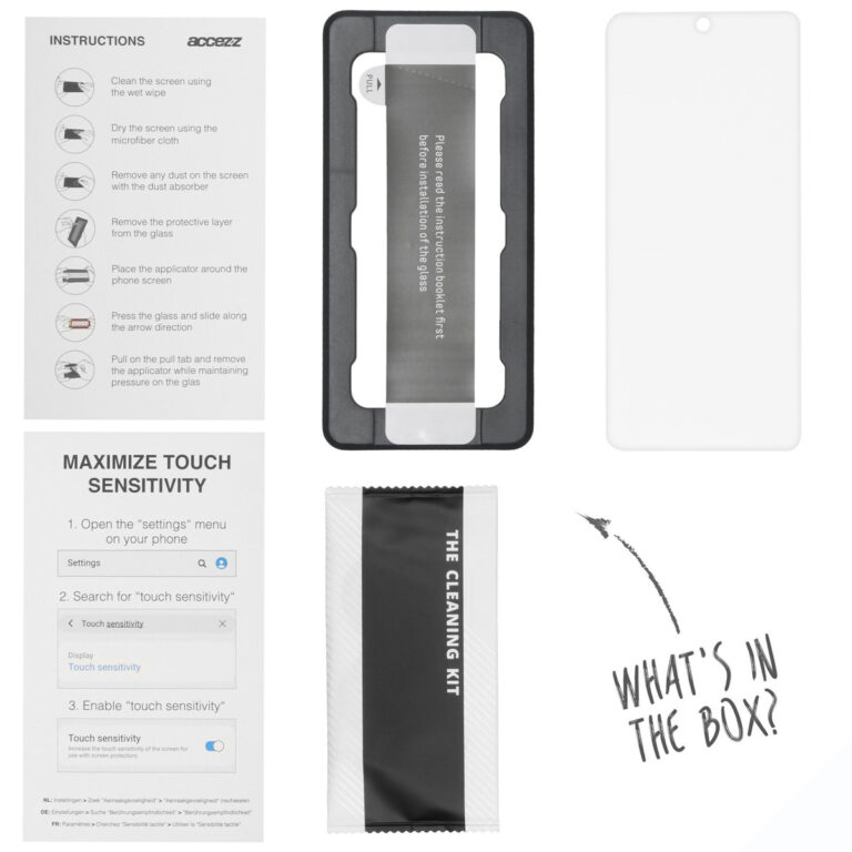 Accezz Glass Screenprotector + Applicator Samsung Galaxy A72 / M53 - Afbeelding 3