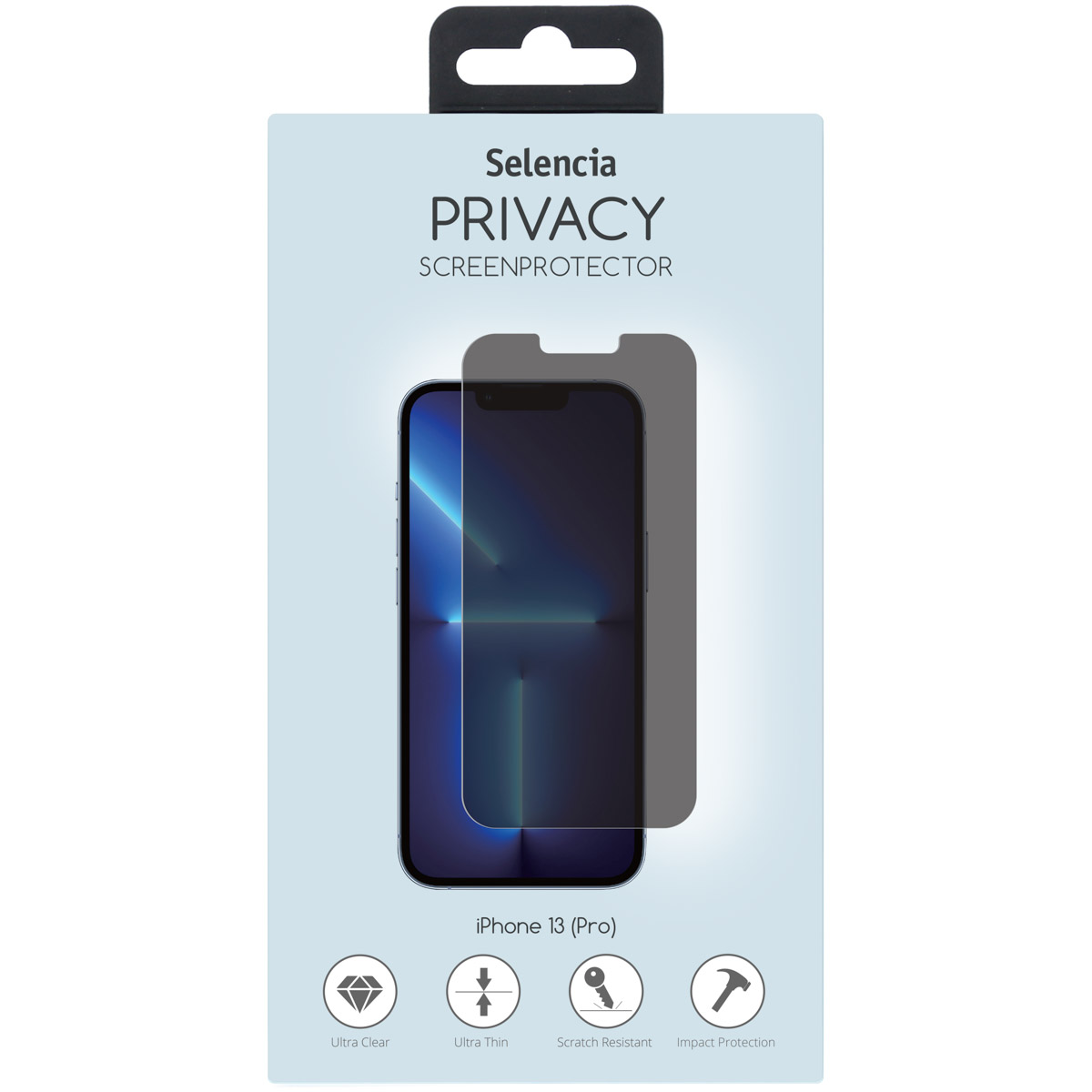 Selencia Gehard Glas Privacy Screenprotector Apple iPhone 13 Pro Max / 14 Plus - Afbeelding 2