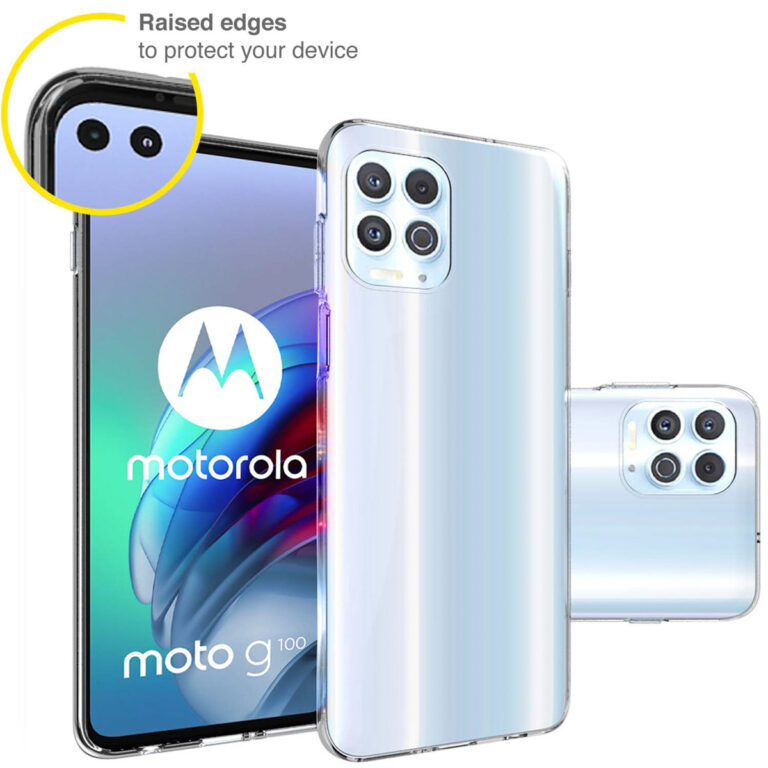 Accezz Clear Backcover Motorola Moto G100 - Transparant - Afbeelding 3