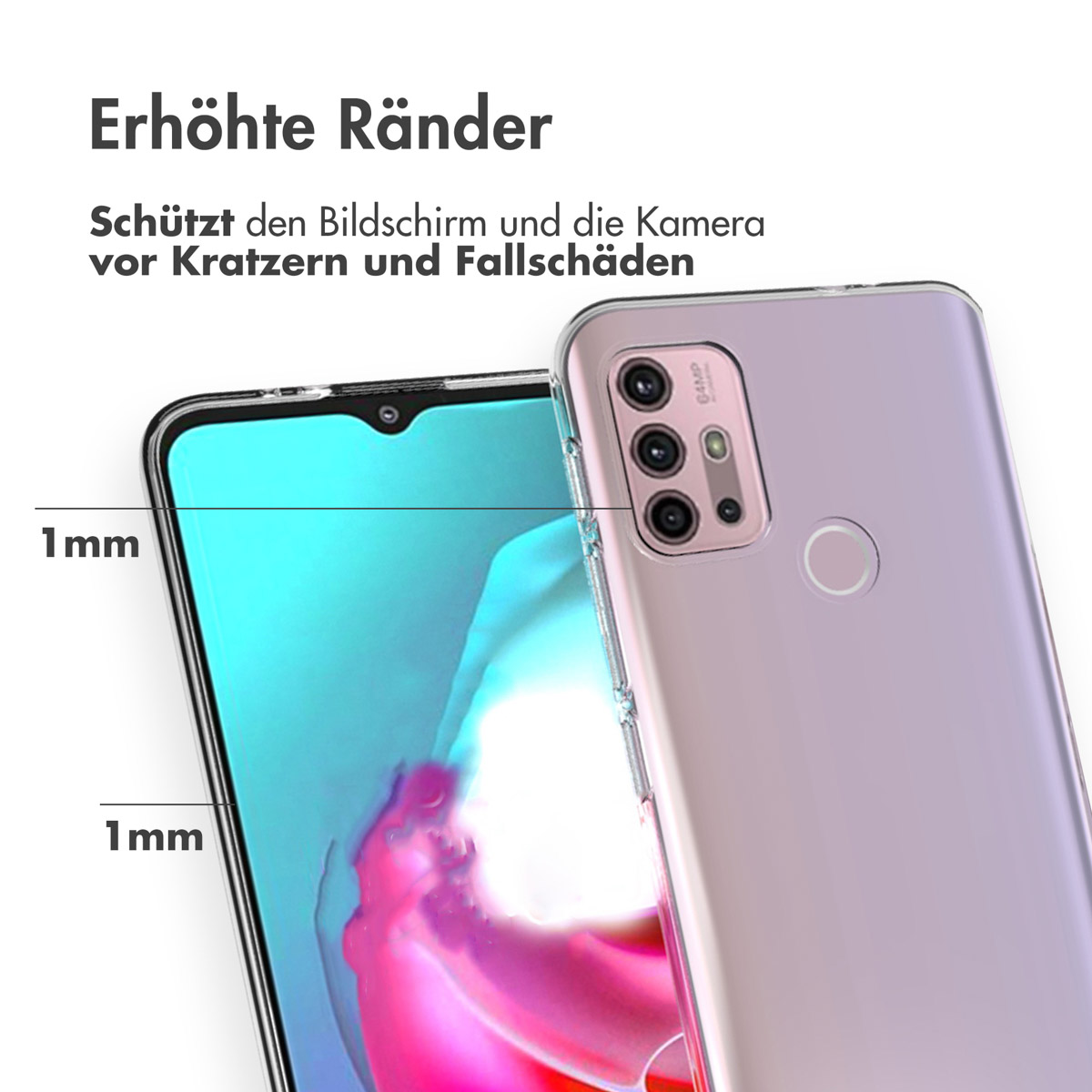 Accezz Clear Backcover Motorola Moto G20 / G30 - Transparant - Afbeelding 9