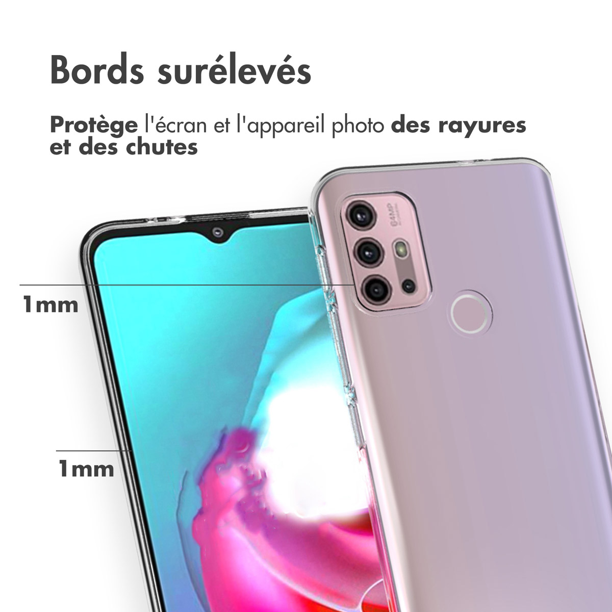 Accezz Clear Backcover Motorola Moto G20 / G30 - Transparant - Afbeelding 6