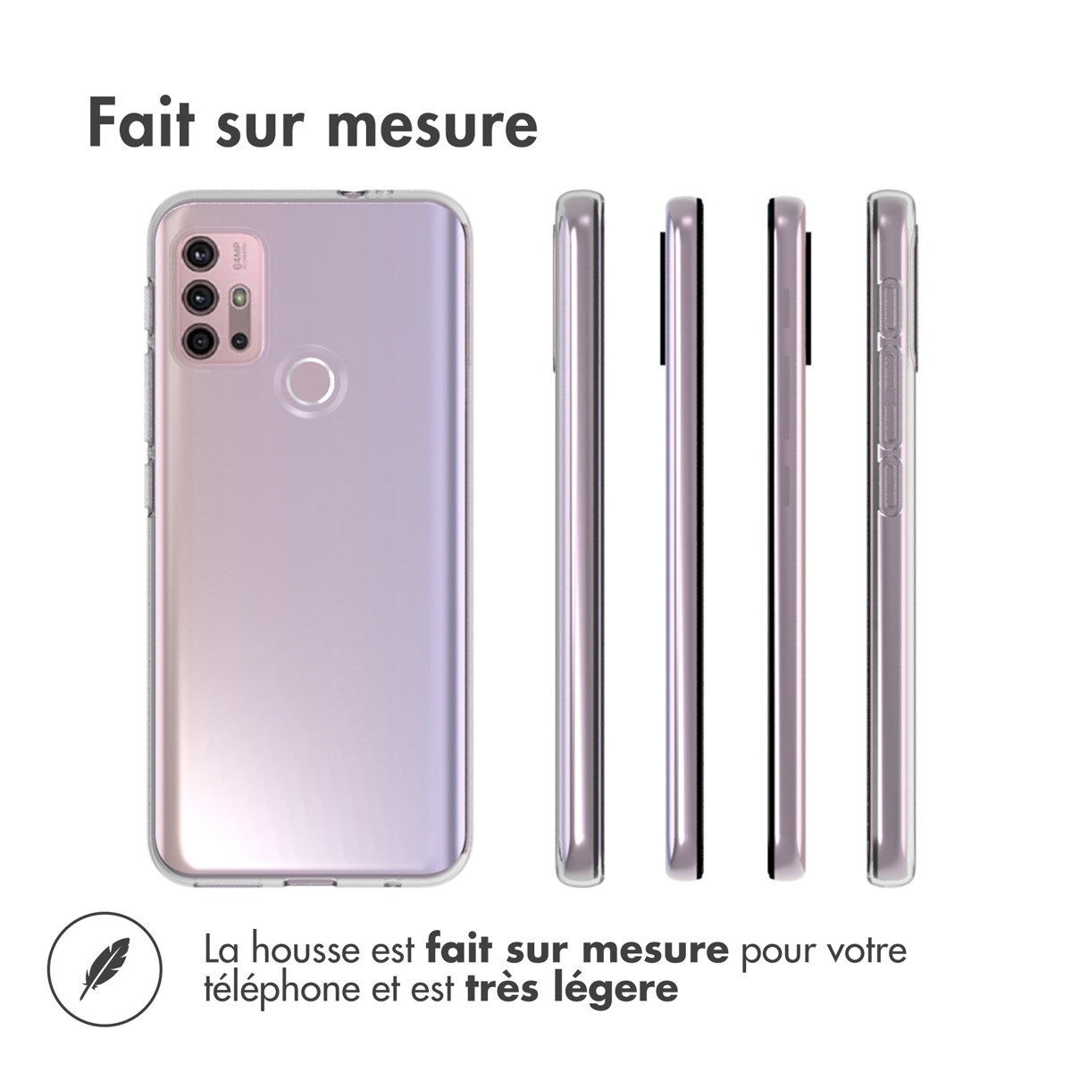 Accezz Clear Backcover Motorola Moto G20 / G30 - Transparant - Afbeelding 9