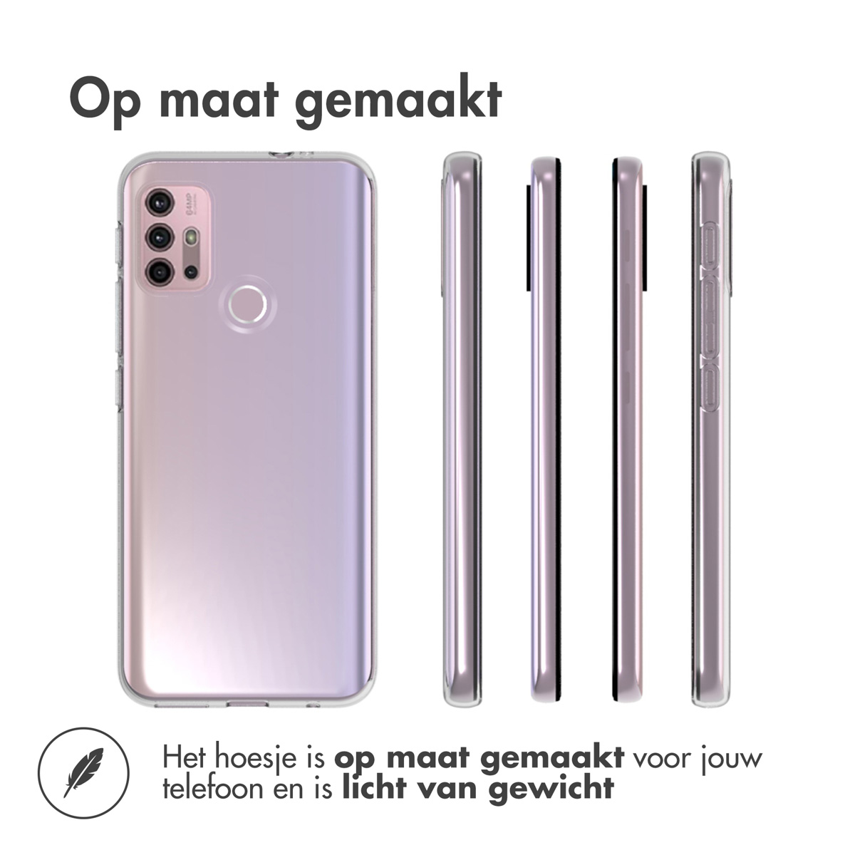 Accezz Clear Backcover Motorola Moto G20 / G30 - Transparant - Afbeelding 2