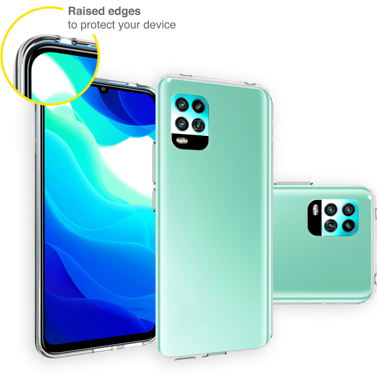 Accezz Clear Backcover Xiaomi Mi 10 Lite - Transparant - Afbeelding 4