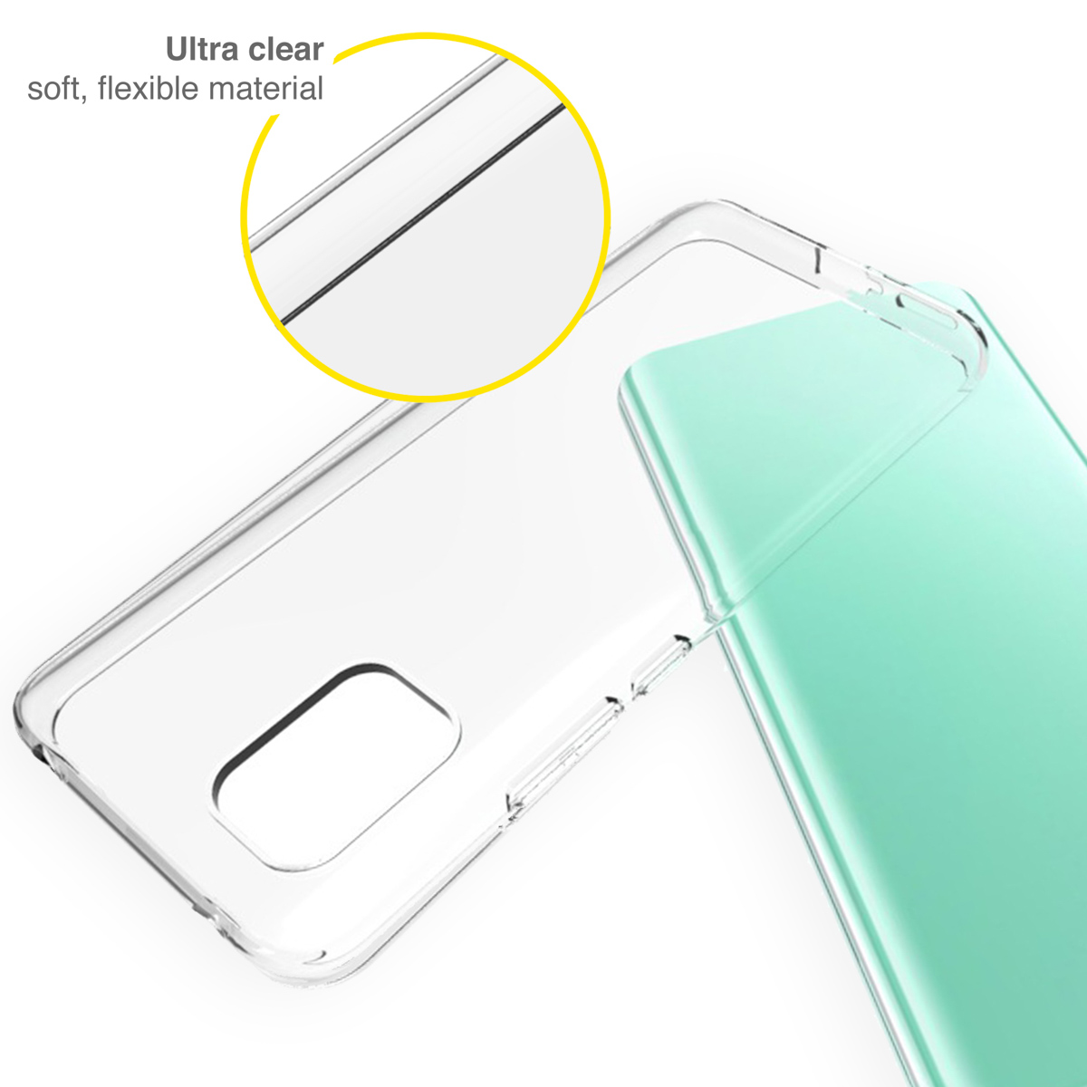 Accezz Clear Backcover Xiaomi Mi 10 Lite - Transparant - Afbeelding 2