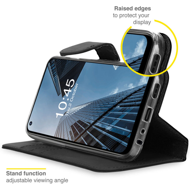 Accezz Wallet Softcase Bookcase Oppo A74 (5G) / A54 (5G) - Zwart - Afbeelding 4