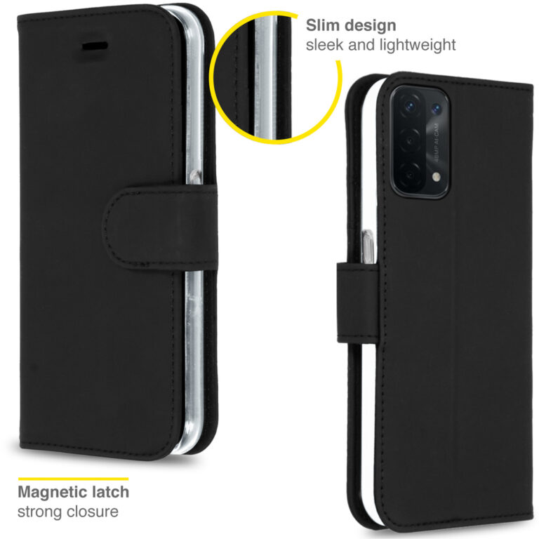 Accezz Wallet Softcase Bookcase Oppo A74 (5G) / A54 (5G) - Zwart - Afbeelding 3