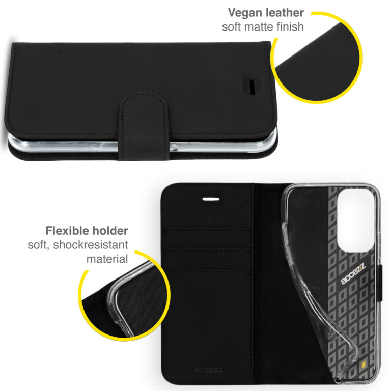 Accezz Wallet Softcase Bookcase Oppo A74 (5G) / A54 (5G) - Zwart - Afbeelding 2