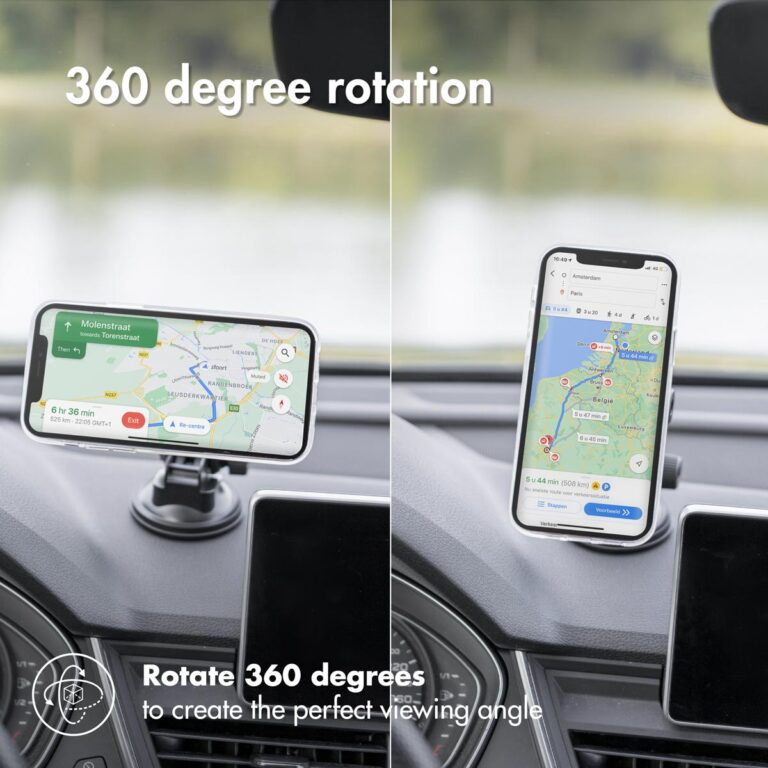 Accezz Telefoonhouder auto - MagSafe - Dashboard en voorruit - Magnetisch - Zwart - Afbeelding 10