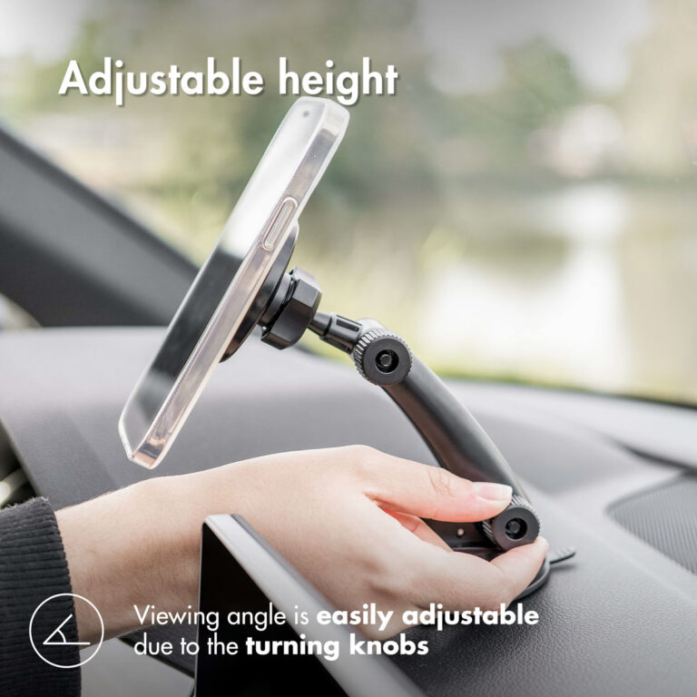 Accezz Telefoonhouder auto - MagSafe - Dashboard en voorruit - Magnetisch - Zwart - Afbeelding 9