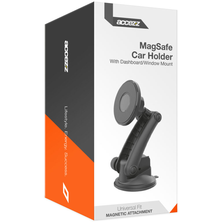 Accezz Telefoonhouder auto - MagSafe - Dashboard en voorruit - Magnetisch - Zwart - Afbeelding 2