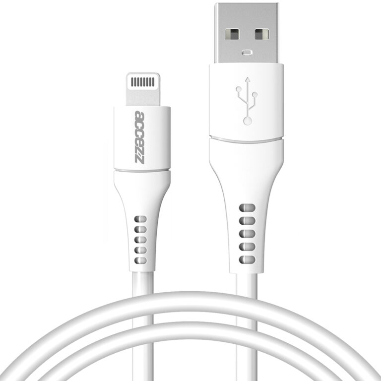 Accezz Wall Charger met Lightning naar USB-A kabel - Oplader - MFi certificering - 20 Watt - 1 meter - Wit - Afbeelding 4