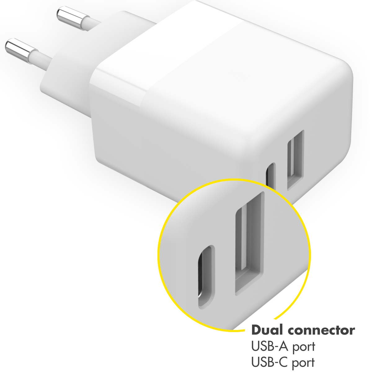 Accezz Wall Charger met Lightning naar USB-A kabel - Oplader - MFi certificering - 20 Watt - 1 meter - Wit - Afbeelding 10