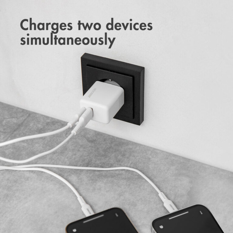 Accezz Wall Charger met Lightning naar USB-A kabel - Oplader - MFi certificering - 20 Watt - 1 meter - Wit - Afbeelding 5