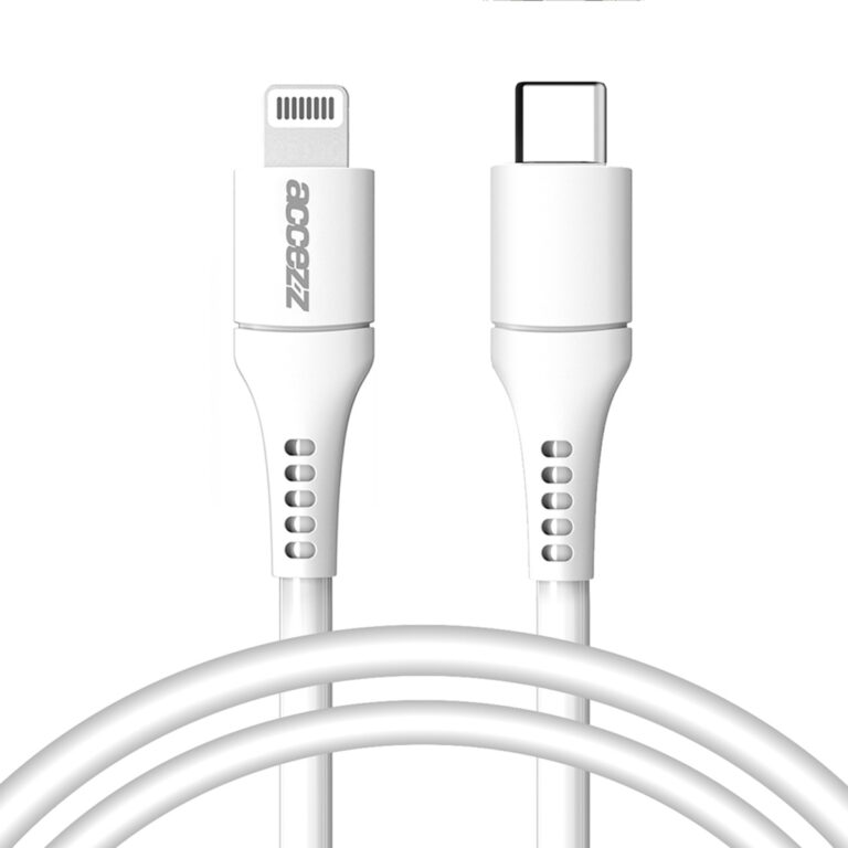 Accezz Wall Charger met Lightning naar USB-C kabel - Oplader - MFi certificering - 20 Watt - 1 meter - Wit - Afbeelding 4