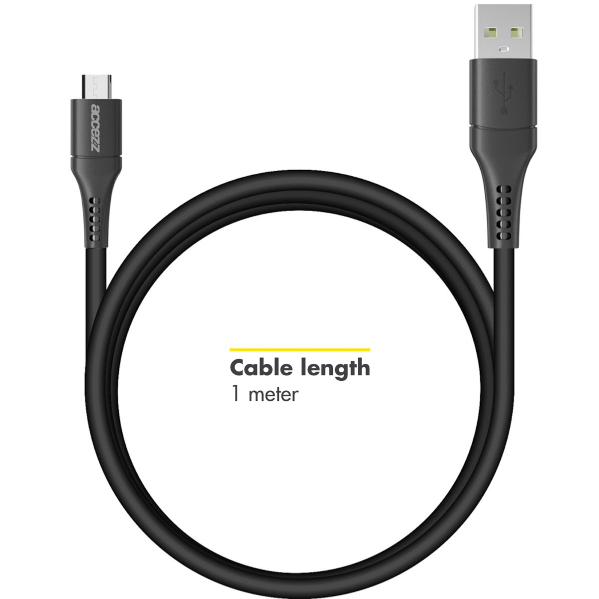 Accezz Wall Charger 20W + Micro-USB naar USB kabel - 1 meter - Zwart - Afbeelding 8